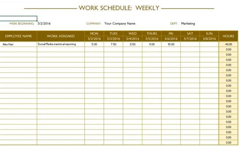 Labor Planning Template