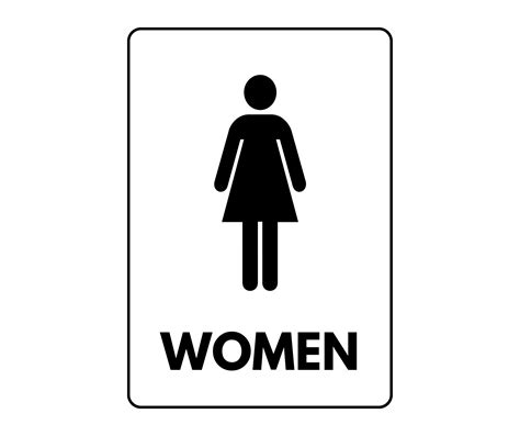 Ladies Restroom Sign Printable