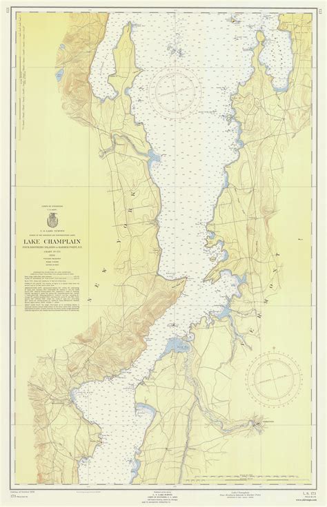 Lake Champlain Depth Chart Map