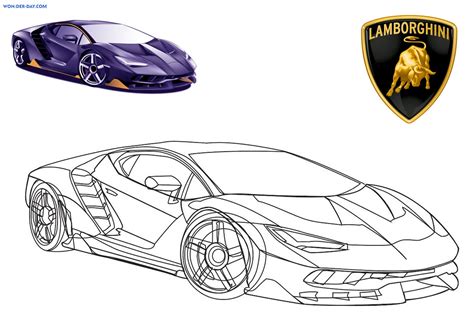 Lamborghini Coloring Pages Printable