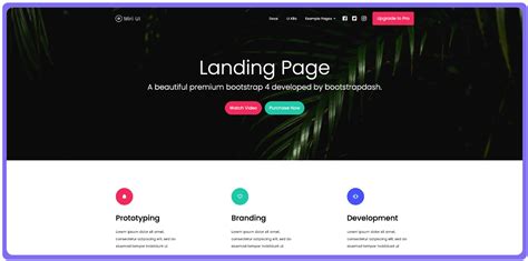Landing Page Website Templates