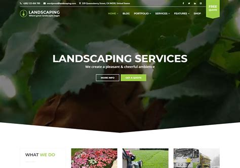 Landscaping Website Template
