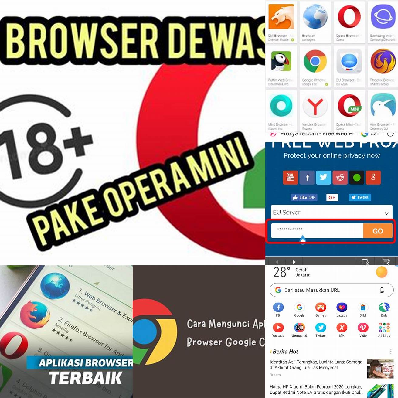 Langkah 1 Buka browser Anda