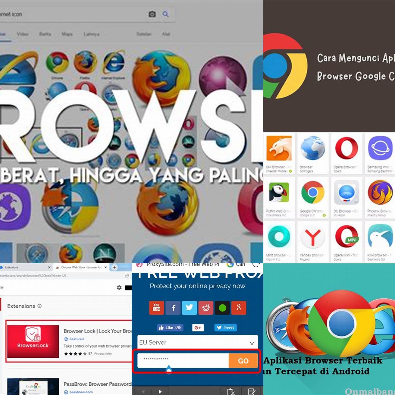 Langkah 1 Buka browser di perangkat kamu