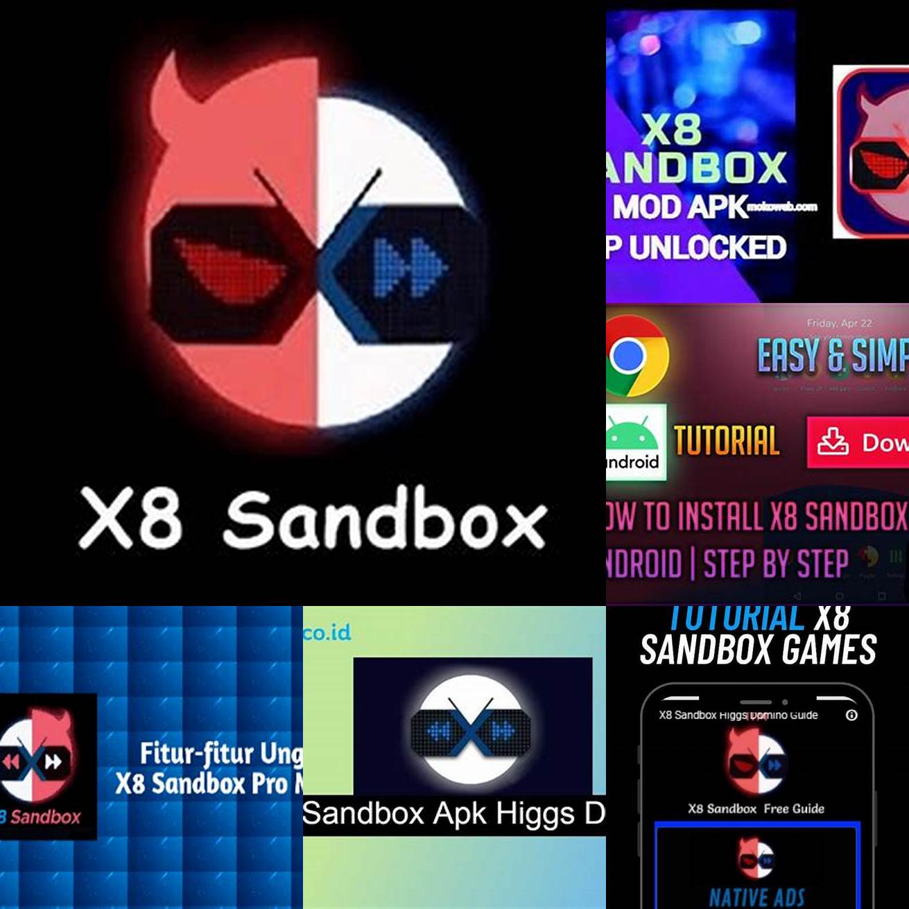 Langkah 1 Buka situs web resmi X8 Sandbox Mod Apk