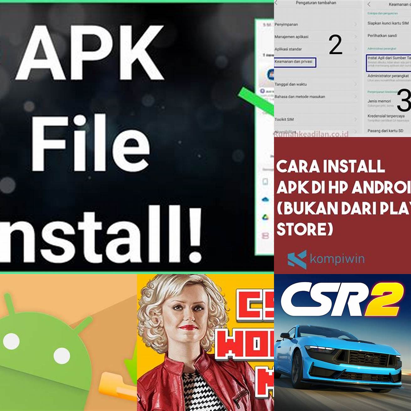 Langkah 2 Instal file APK Mod CSR 2