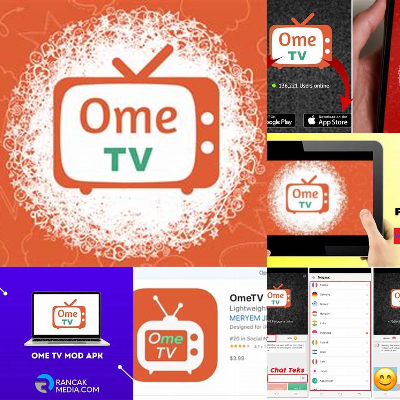 Langkah 2 Klik tautan download Ome TV APK dan tunggu hingga unduhan selesai