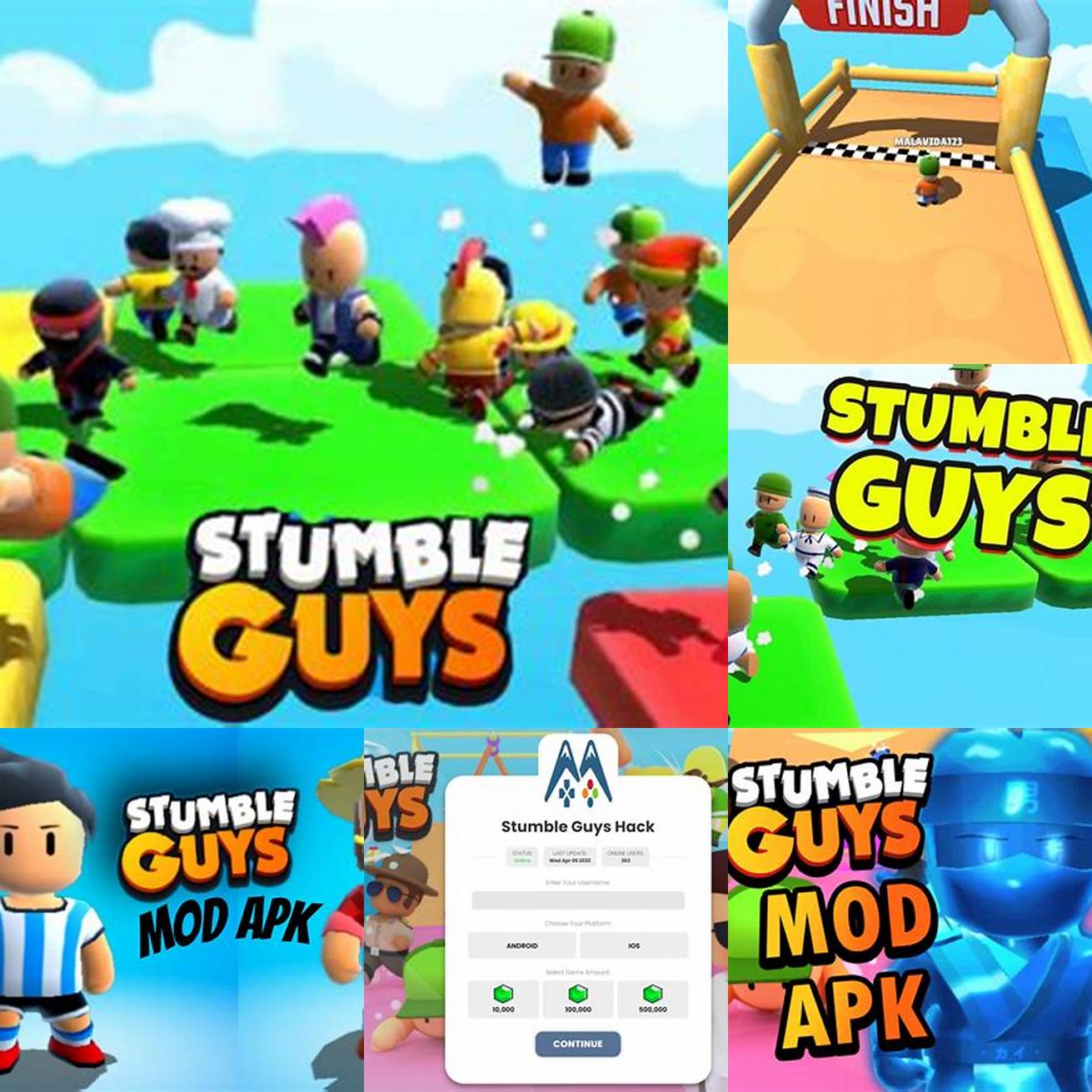 Langkah 5 Buka game Stumble Guys Mod Apk