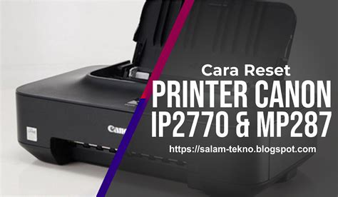 Langkah-Langkah Reset Printer Canon iP1980 di Windows 7