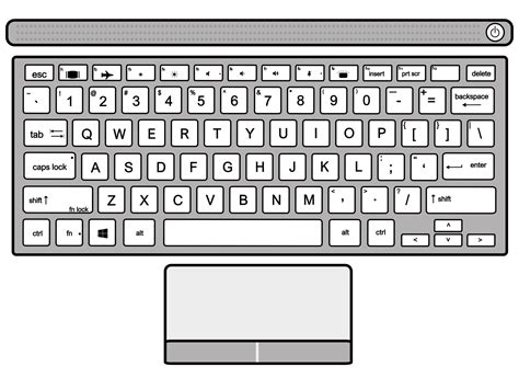 Laptop Keyboard Printable