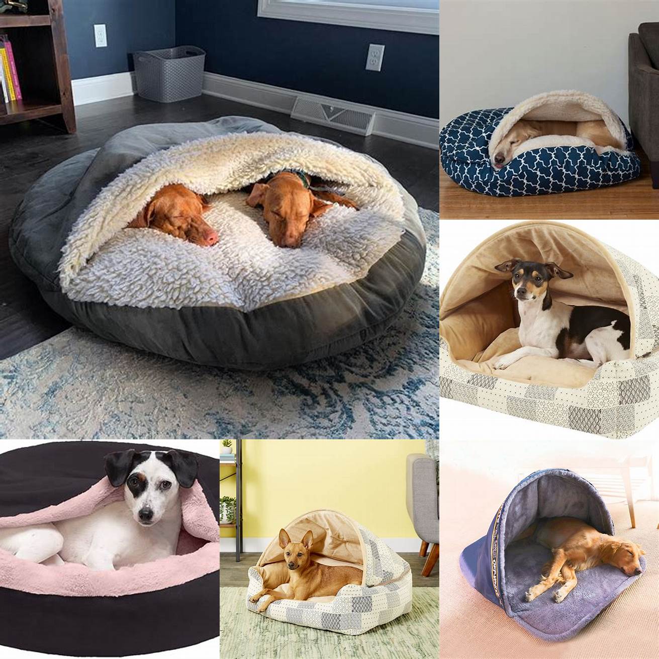 Large Dog Bed with Hood