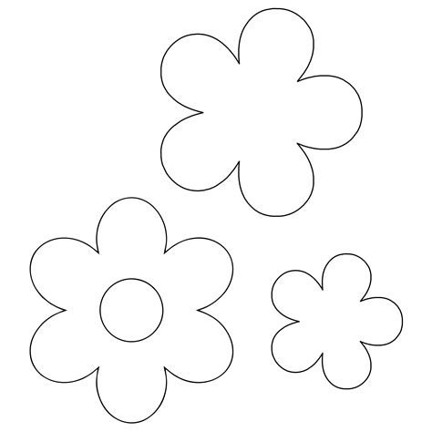 Large Flower Template To Print