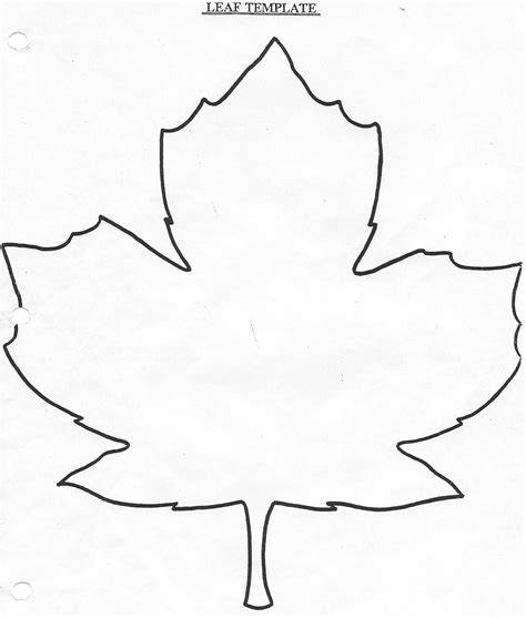 Large Leaf Template