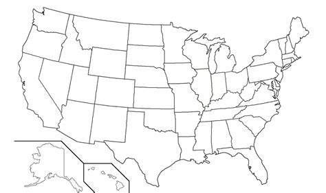 Large Usa Map Printable