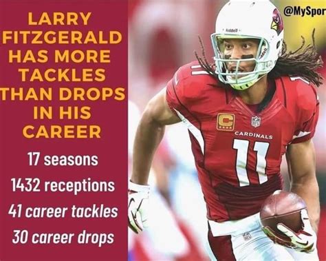 Larry Fitzgerald Career Drops