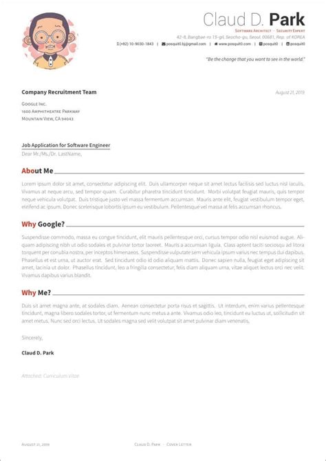 Latex Template For Cover Letter