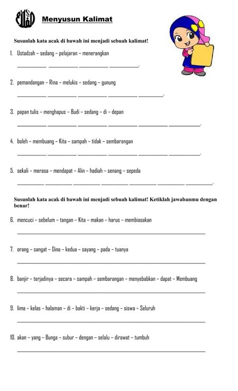 Latihan membuat kalimat dalam Basa Jawa