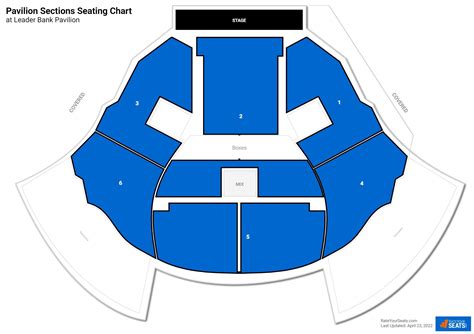 Leader Bank Pavilion Seating Chart