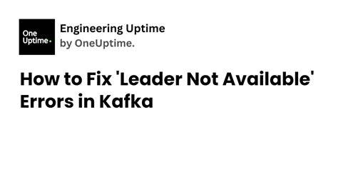 Leader Not Available Kafka in Console Producer
