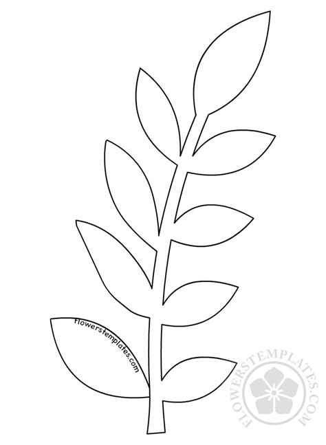 Leaf Flower Template