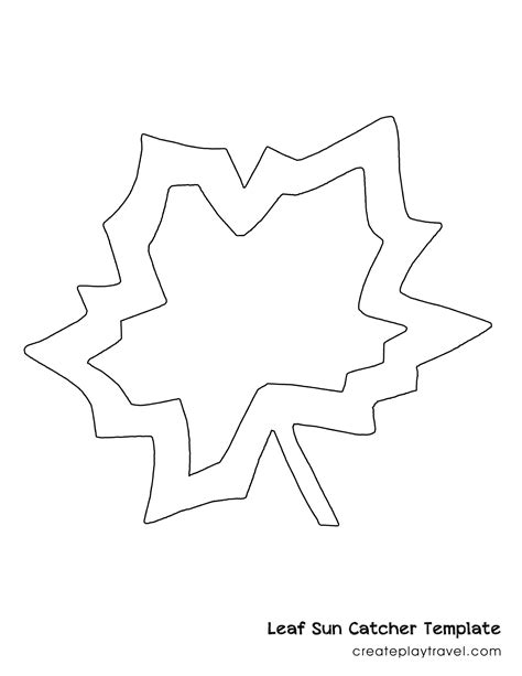 Leaf Suncatcher Template
