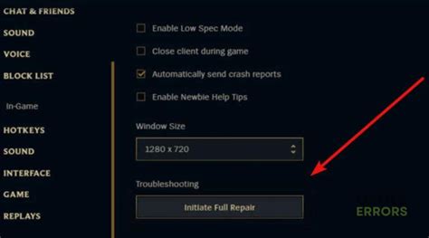 League of Legends corrupt file error