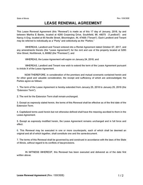 Lease Term and Renewal Options
