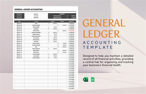 Ledger Template Excel