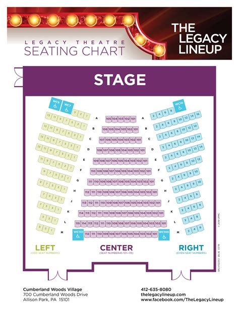 Legacy Dinner Theater Seating Chart