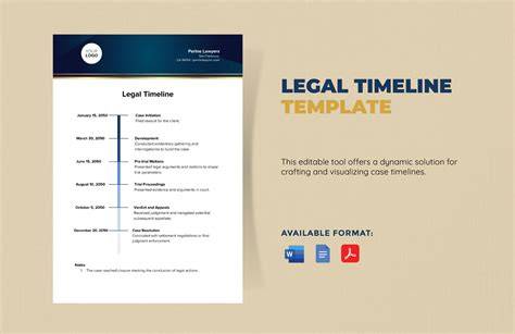 Legal Chronology Template