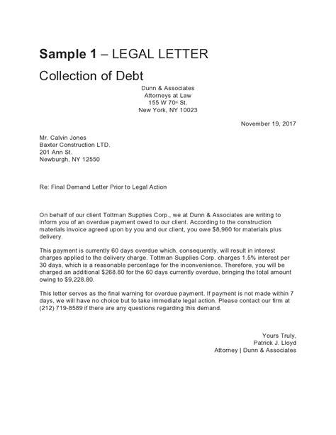 Legal Client Letter Template