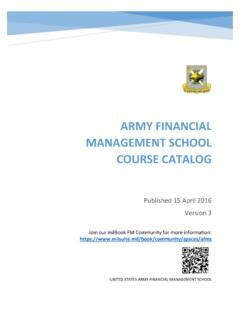 Length Of Army Financial Management School Course Catalog