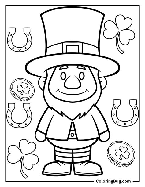 Leprechaun Coloring Page Printable