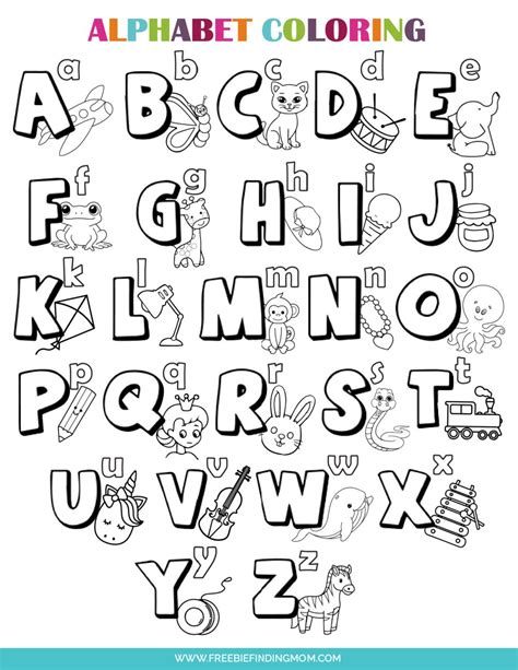 Letter A Coloring Pages Printable