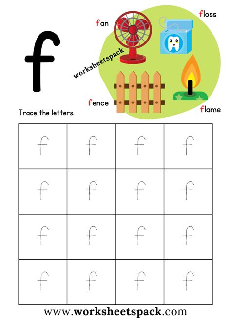 Letter F Printable Worksheets