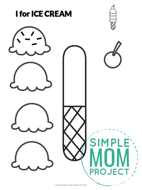 Letter I Craft Template