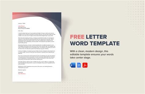 Letter Template For Word