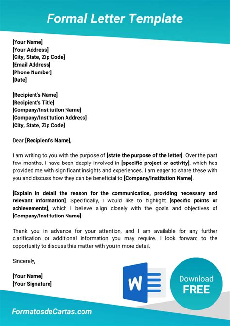Letter Templates Free