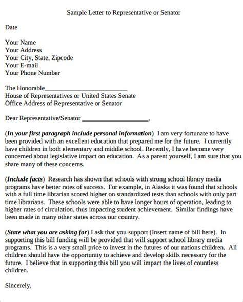 Letter To Elected Official Template