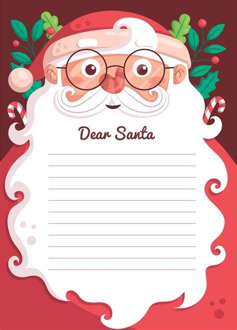 Letter To Santa Claus Template