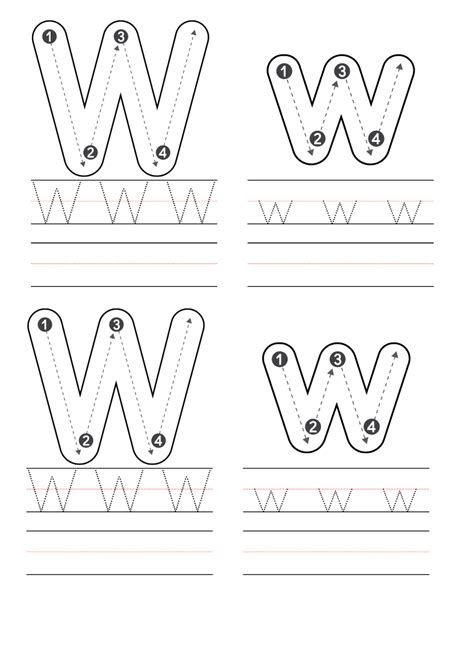 Letter W Worksheets Free Printables