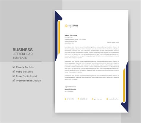 Letterhead Template Designs
