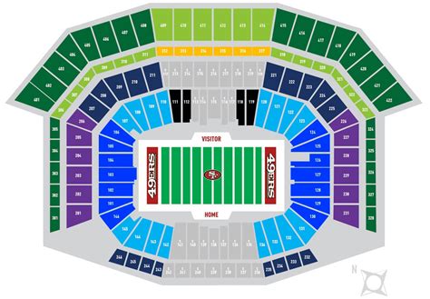 Levi Stadium Seating Chart With Seat Numbers