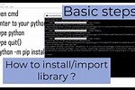 Libraries Python Install