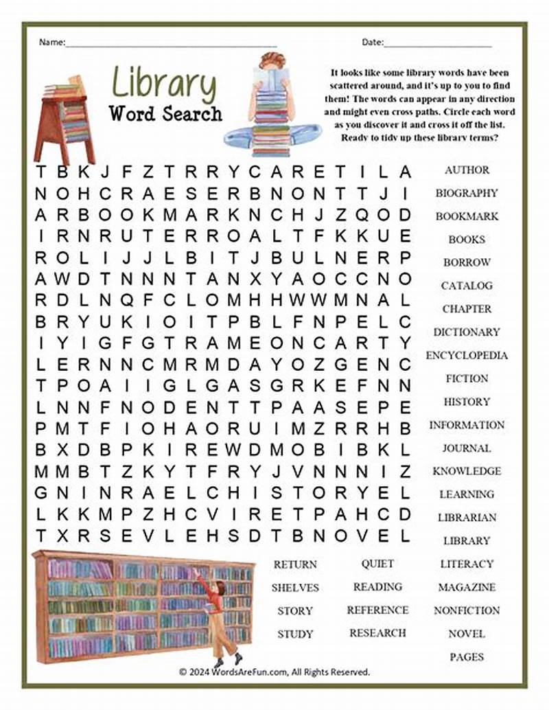 Library Puzzles Printable
