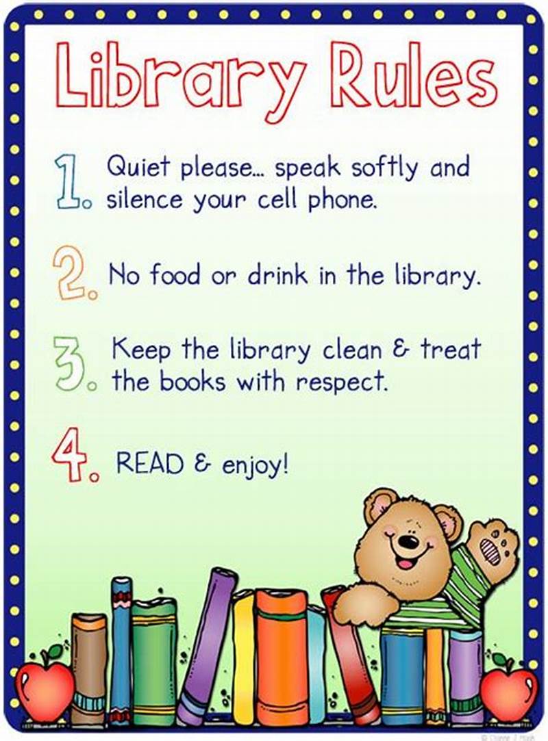 Library Rules Printable