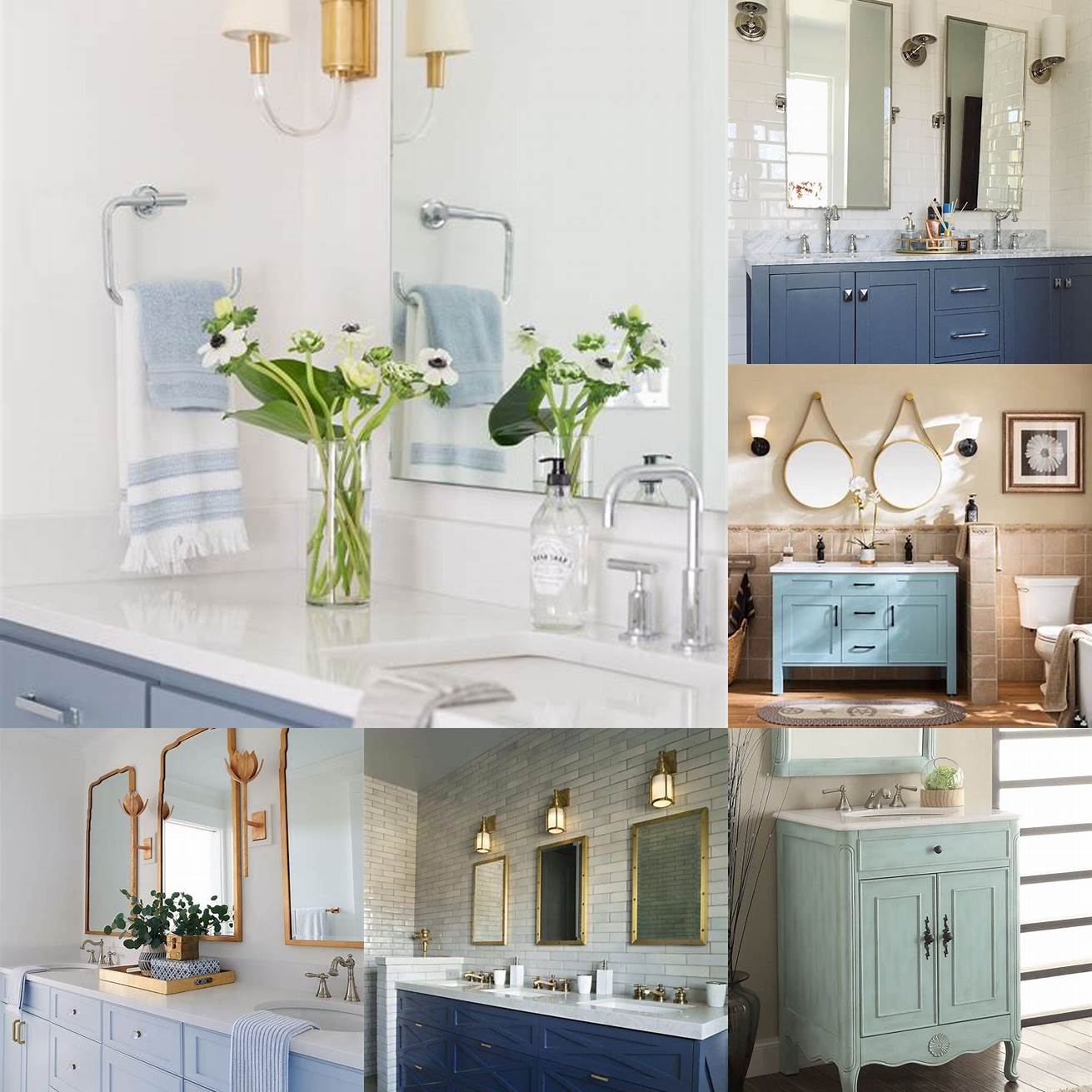 Light Blue Bathroom Vanity