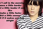 Lily Allen Lyrics