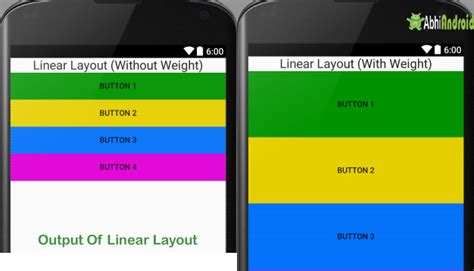 Linear Layout and weight in Android
