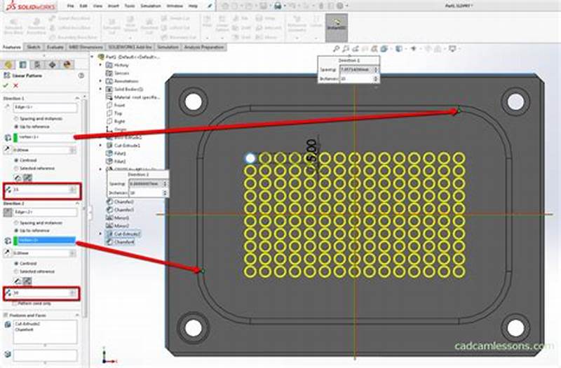 Linear Pattern Solidworks